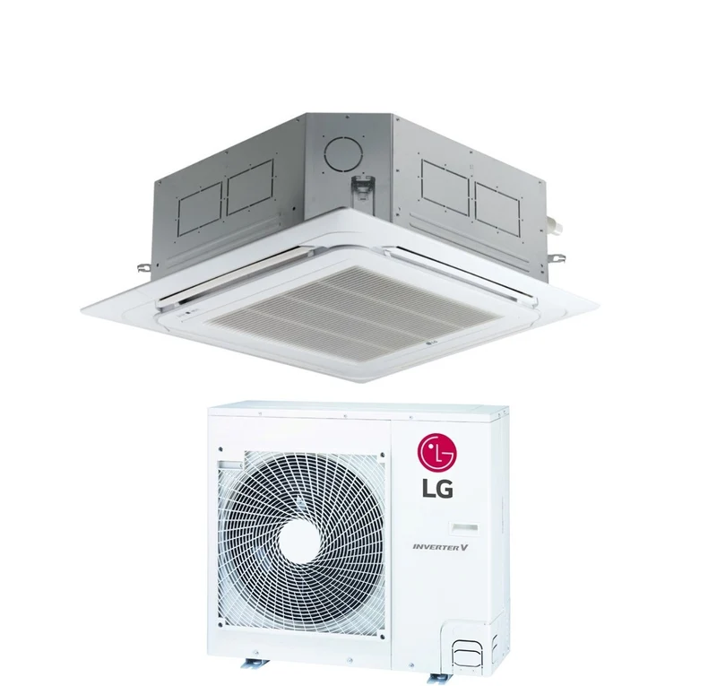 Condizionatore LG Cassetta a 4 Vie Inverter 30000 Btu UT30F R-32 Wi-Fi Optional con Comando a Filo e Pannello Incluso