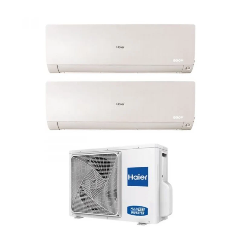 Condizionatore Dual Split Haier Flexis Plus White 12+15 con 2U50S2SM1FA R-32 Wi-Fi Integrato Bianco