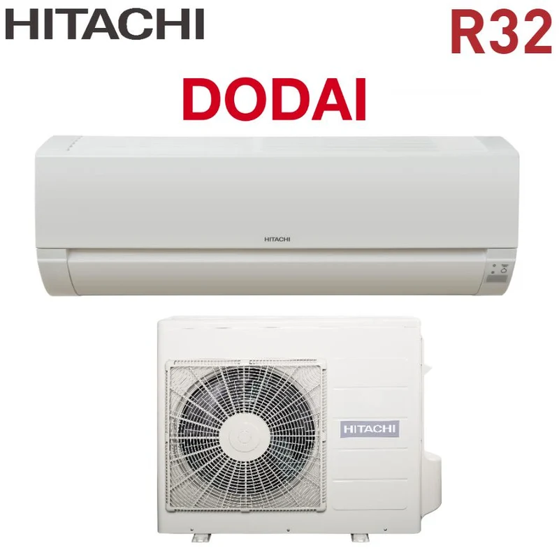 Climatizzatore Condizionatore Hitachi Serie Dodai 12000 btu RAK-35PED con RAC-35WED Gas R-32 Wi-Fi Optional