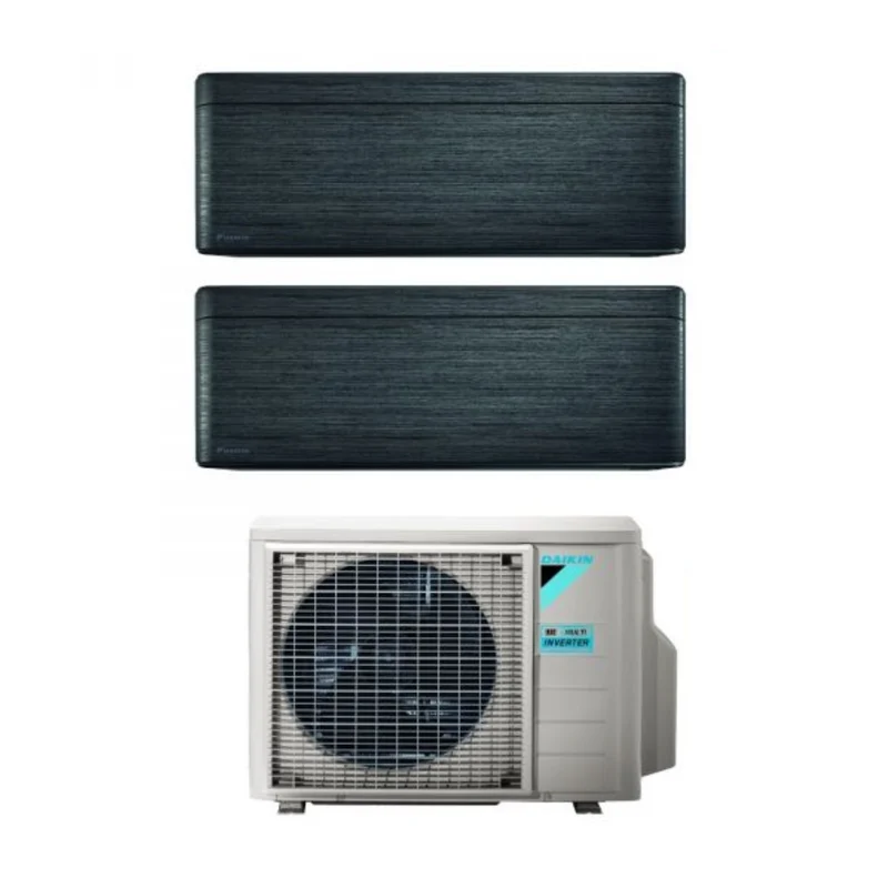 Condizionatore Dual Split Daikin Stylish Real BlackWood 9+9 con 2MXM50A R-32 Wi-Fi Integrato Legno Nero Garanzia Italiana