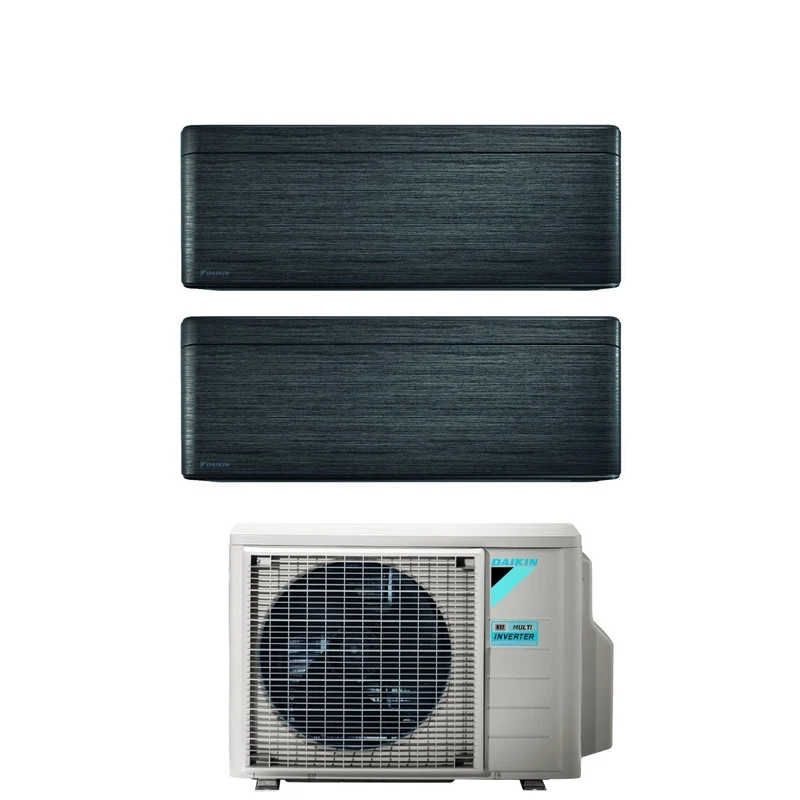 Condizionatore Dual Split Daikin Stylish Real BlackWood 7+7 con 2MXM40A R-32 Wi-Fi Integrato Legno Nero Garanzia Italiana