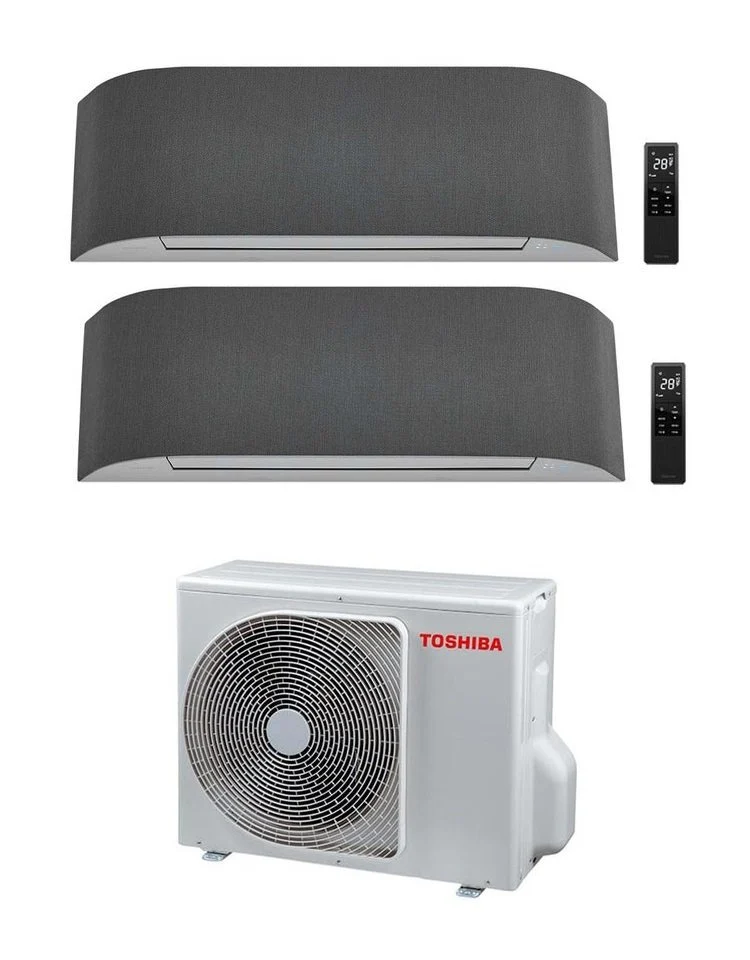 Condizionatore Dual Split Toshiba Haori 10+13 (9+12) con RAS-2M14U2AVG-E Wi-Fi Integrato