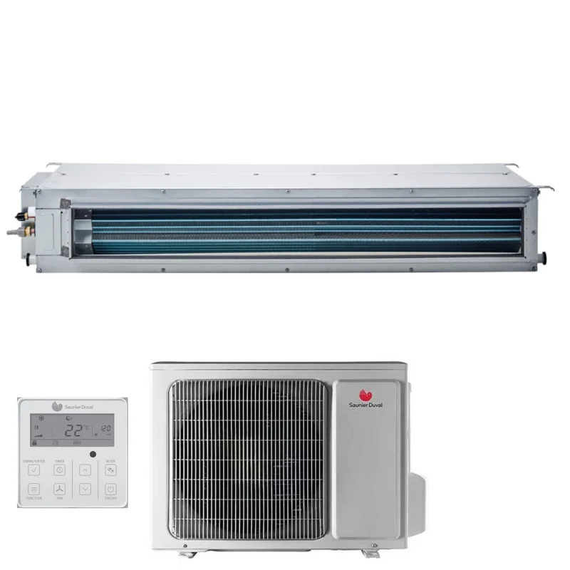 Climatizzatore Condizionatore Hermann Saunier Duval Canalizzato Canalizzabile Inverter 34000 Btu SDH19-100 IDNI R-32 Con Comando a Filo Incluso