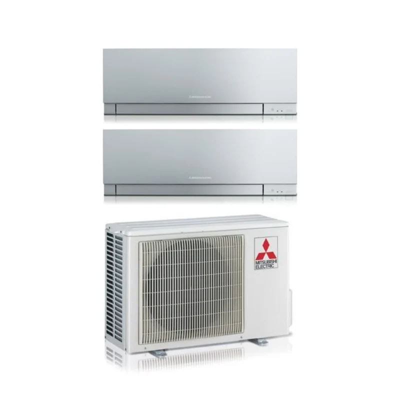 Condizionatore Dual Split Mitsubishi Electric Kirigamine Zen Silver 7+15 con MXZ-2F53VF R-32 Wi-Fi Integrato Argento