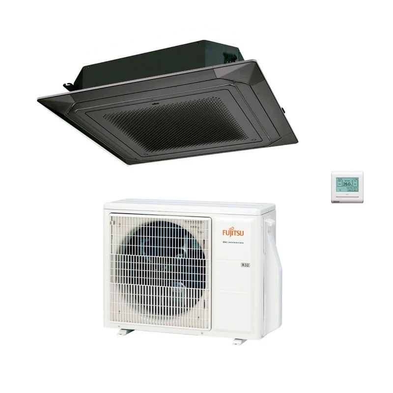 Climatizzatore Condizionatore Fujitsu Cassetta 4 Vie serie KR Circular Flow 54000 Btu R-32 cod. 3NGF88460 Black Nero AUXG54KRLB - NOVITA'