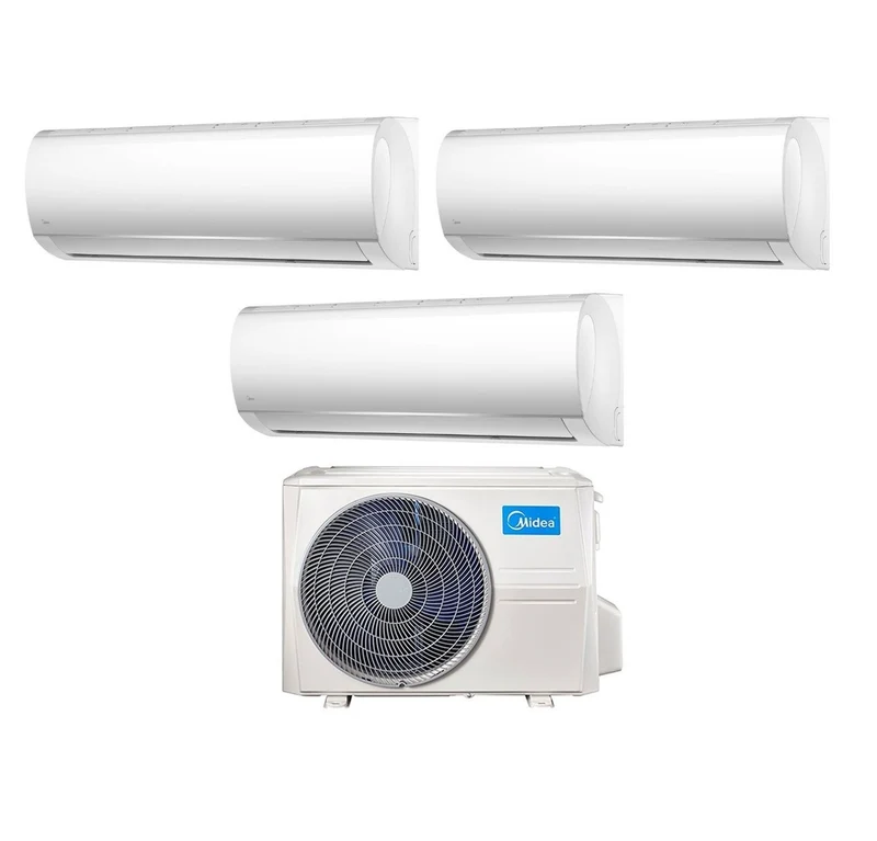Climatizzatore Condizionatore Midea Trial Split Inverter serie RIGHT 9+9+9 con M3OF-27HFN8-Q R-32 Wi-Fi Optional 9000+9000+9000 - Novità
