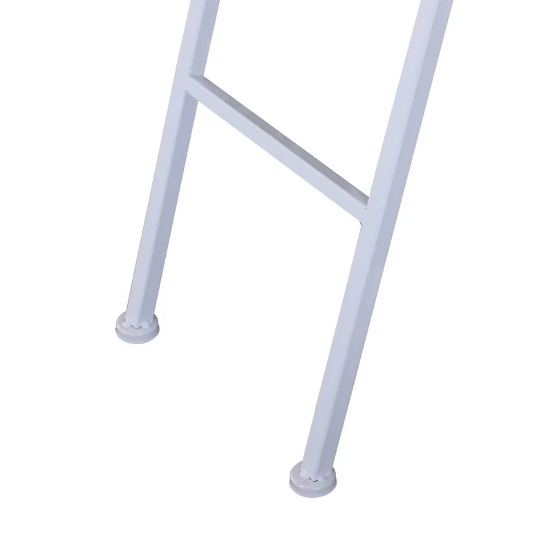 Fioriera Stand Porta Fiori a 2 Ripiani in Metallo Bianco 86x24x81 cm