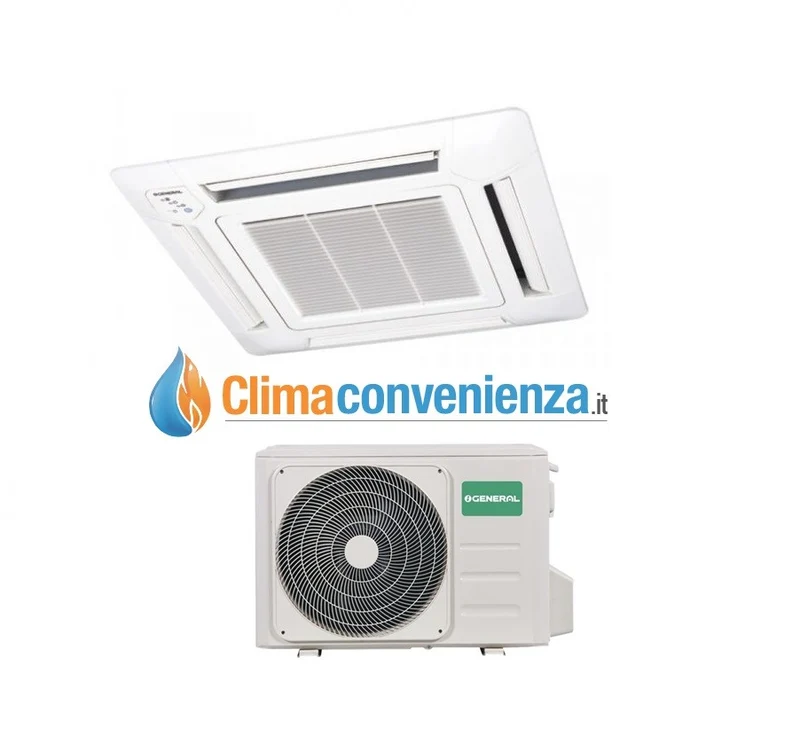 Climatizzatore Condizionatore Fujitsu General Cassetta 4 Vie Inverter 12000 btu AUHG12LVLB A++