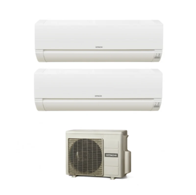Climatizzatore Condizionatore Dual Split Inverter Hitachi serie Dodai 9000+9000 con RAM-53NE3F R-32 Wi-Fi Optional - NOVITA' 9+9
