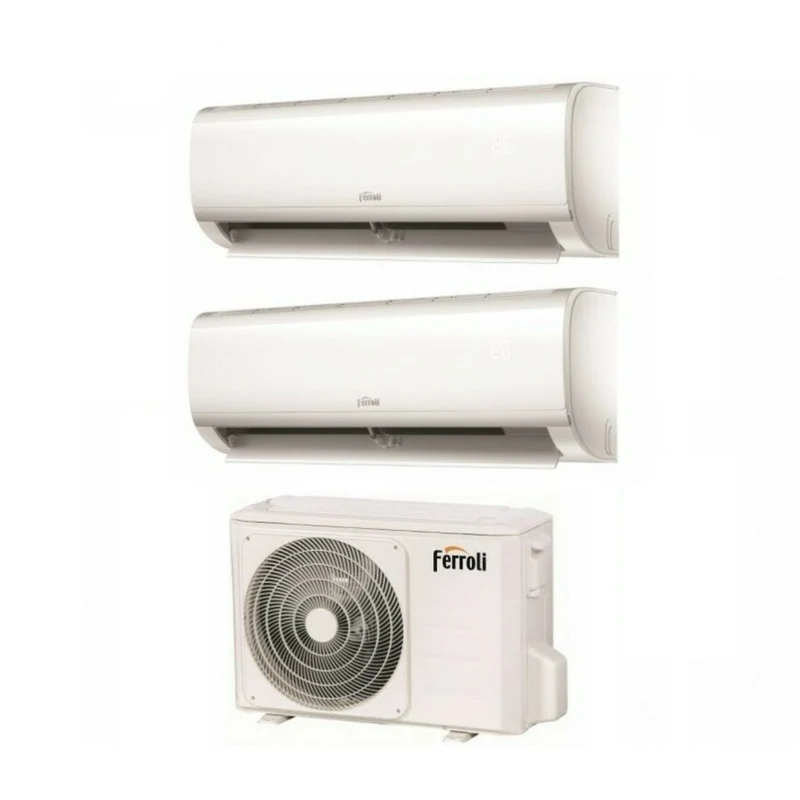 Climatizzatore Condizionatore Ferroli Dual Split Inverter R32 Serie Diamant M 9000+9000 con 18-2 9+9 Wi-Fi Integrato
