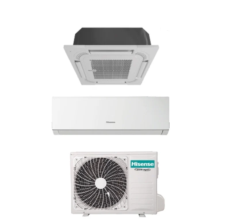 Climatizzatore Condizionatore Hisense Dual Split a Cassetta 9000 + New Comfort 7000 con 2AMW42U4RGC R-32 Wi-Fi Optional 9000+7000 Con Telecomando e Pannello Incluso - Novità