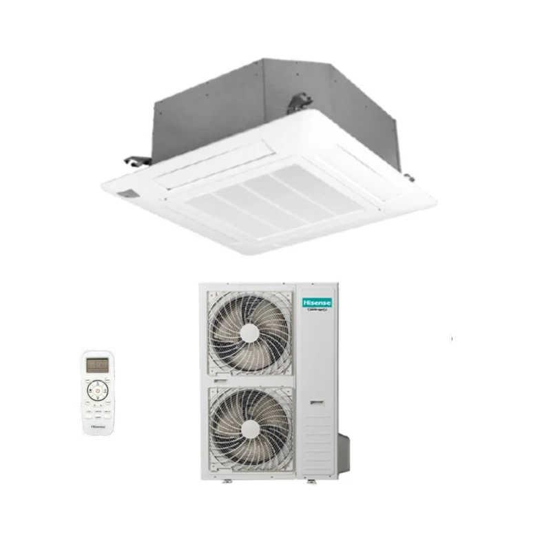 Climatizzatore Condizionatore Hisense a Cassetta 48000 Btu AUC140UR4RHB4 Trifase R-32 Wi-Fi Optional con Telecomando e Pannello Incluso - Novità