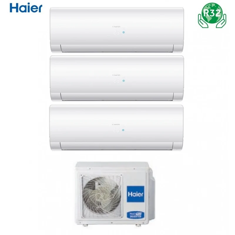 Climatizzatore Condizionatore Haier Trial Split Inverter Serie IES 7+7+12 con 3U55S2SR2FA 7000+7000+12000 Wi-Fi Optional