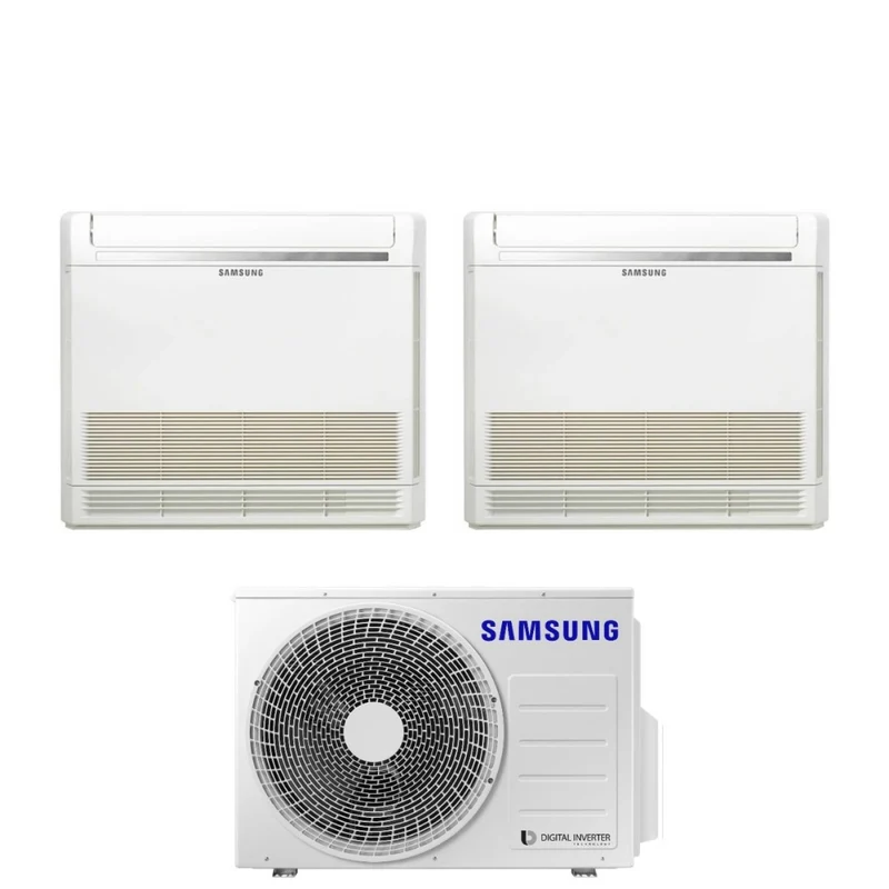 Condizionatore Dual Split Console Samsung 9+12 con AJ050TXJ2KG/EU R-32 con Telecomando