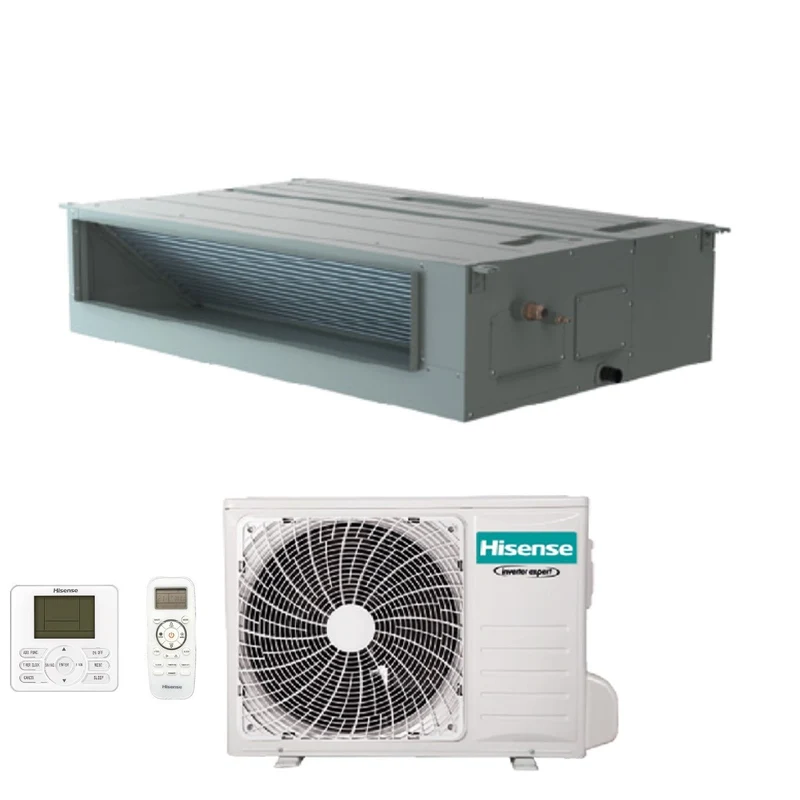 Climatizzatore Condizionatore Hisense Inverter Canalizzato Canalizzabile 36000 Btu AUD105UX4RDH5 R-32 Wi-Fi Optional con Telecomando di Serie e Cablato - Novità