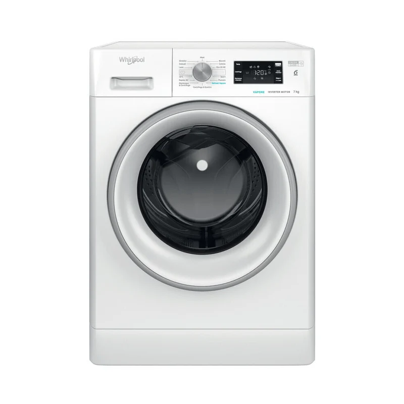 Lavatrice a Carica Frontale Whirlpool FFB 7258 SV IT 7 Kg Classe B (A84,5XL59,5xP57,5) 1151 Giri Inverter Tecnologia 6° Senso Refresh Vapore