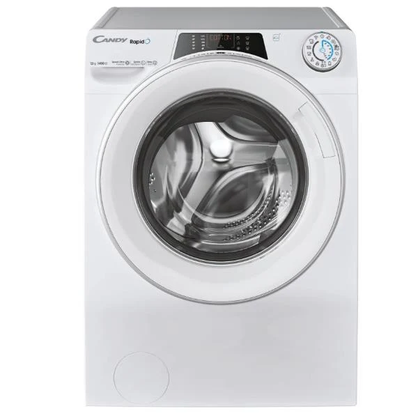 Lavatrice a Carica Frontale Candy Rapidò RO14126DWMST-S 12 Kg Classe A (A85xL60xP67) 1400 Giri Wi-Fi+BLE Funzione vapore