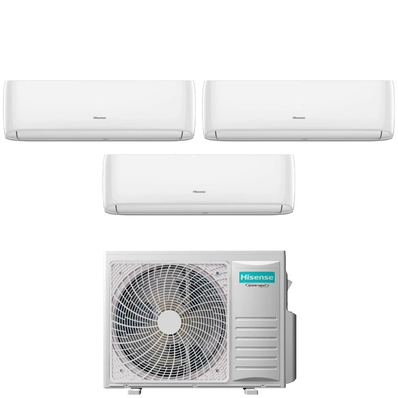 Condizionatore Trial Split Hisense Hi-Comfort 7+9+18 con 3AMW62U4RJC R-32 Wi-Fi Integrato