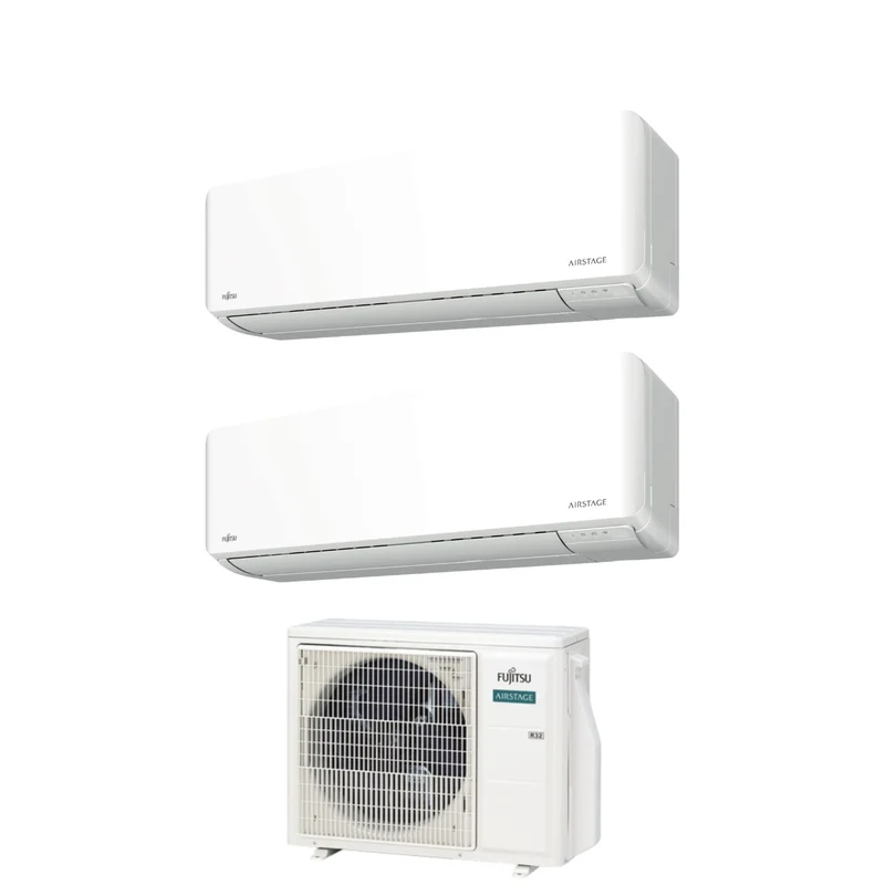Condizionatore Dual Split Fujitsu KM Airstage 9+12 con AOEG14KBCA2R-32 Wi-Fi Integrato