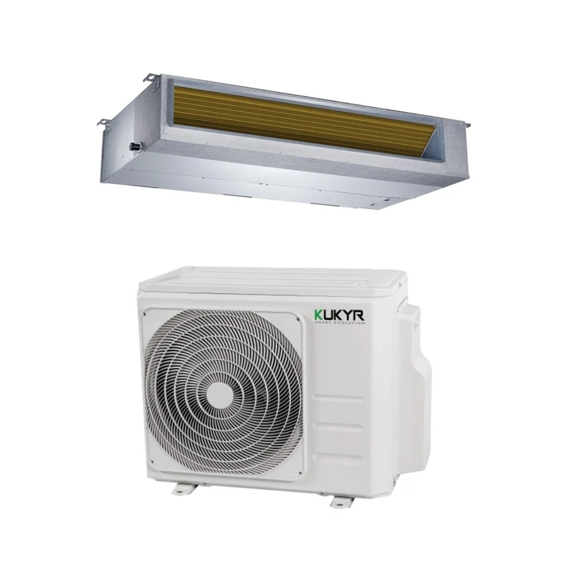 Climatizzatore Condizionatore Kukyr Canalizzato Canalizzabile Inverter 12000 Btu R-32 Wi-Fi Optional con Telecomando Infrarossi Incluso