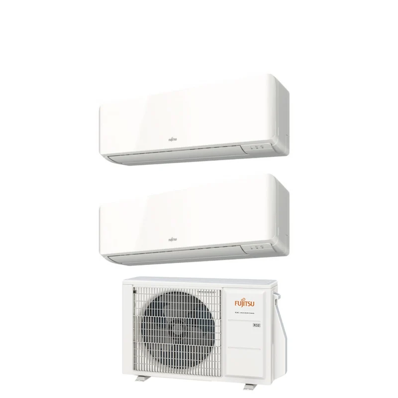 Condizionatore Fujitsu Dual Split Inverter serie KM 7+7 con AOYG14 R-32 Wi-Fi Optional