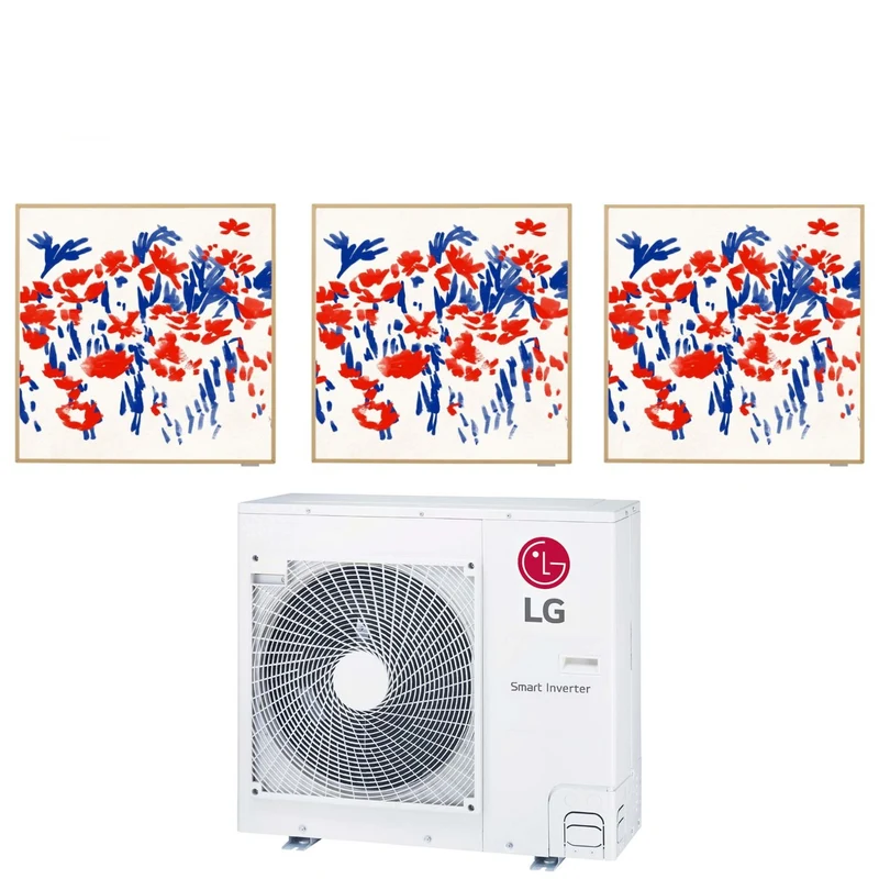 Condizionatore LG Trial Split Inverter serie ARTCOOL GALLERY PHOTO 9+9+12 con MU5R30 R-32 Wi-Fi Integrato 9000+9000+12000