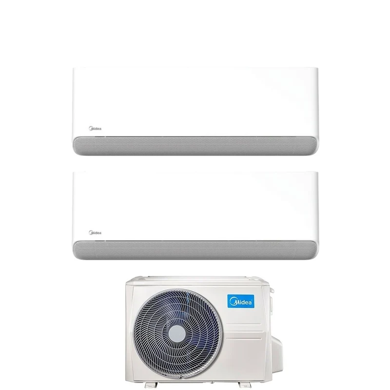 Condizionatore Dual Split Midea Breezeless E 12+12 con M2OE-18HFN8-Q R-32 Wi-Fi Integrato