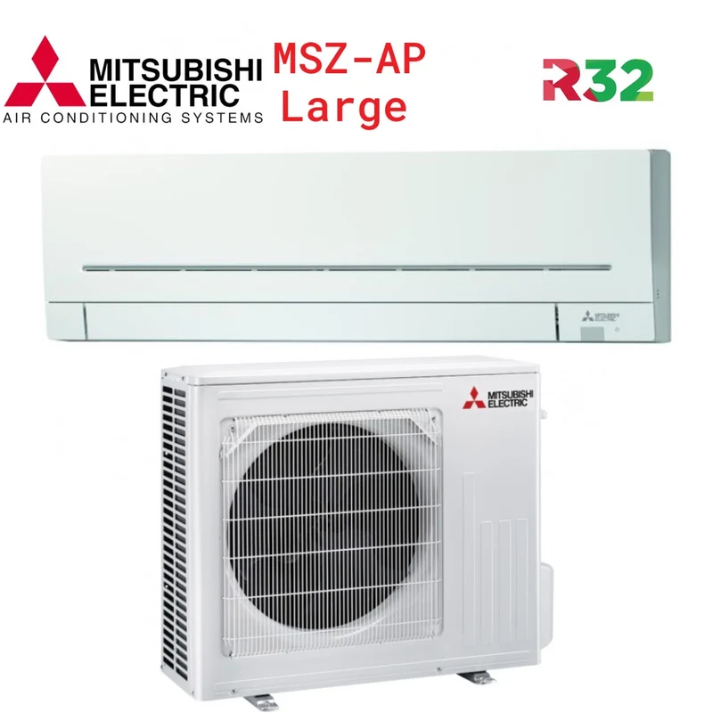 Climatizzatore Condizionatore Mitsubishi Electric Inverter Serie AP 24000 Btu MSZ-AP71VG R-32 Modello Large - Wi-Fi Optional