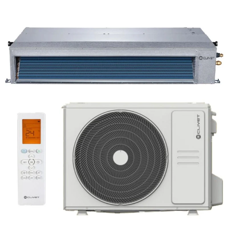 Climatizzatore Condizionatore Clivet Inverter Canalizzato Canalizzabile Duct 2 Trifase 48000 Btu ID3-XY 105T R-32 Wi-Fi Optional con Telecomando a Infrarossi