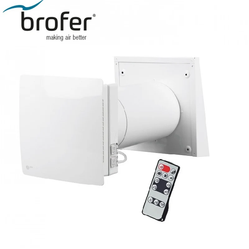 BROFER RECUPERATORE DI CALORE DECENTRALIZZATO VMC MODELLO NRUC150 VERSIONE CON TELECOMANDO