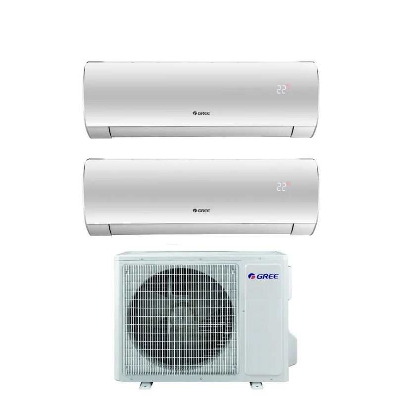 Climatizzatore Condizionatore Gree Dual Split Inverter serie FAIRY 9+9 con GWHD(18)NK6OO R-32 Wi-Fi Integrato 9000+9000