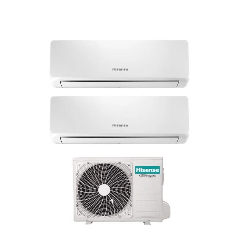 Climatizzatore Condizionatore Hisense Dual Split Inverter serie BIO AIR 9+12 con 2AMW52U4RXC R-32 Wi-Fi Integrato 9000+12000