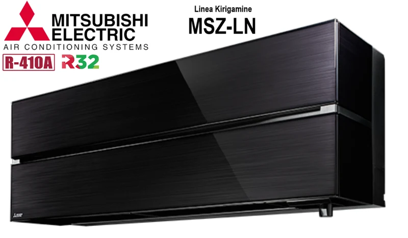 Unità Interna a Parete Mitsubishi Electric Inverter Serie Kirigamine Style 12000 BTU MSZ-LN35VGB Colore Black - Nero