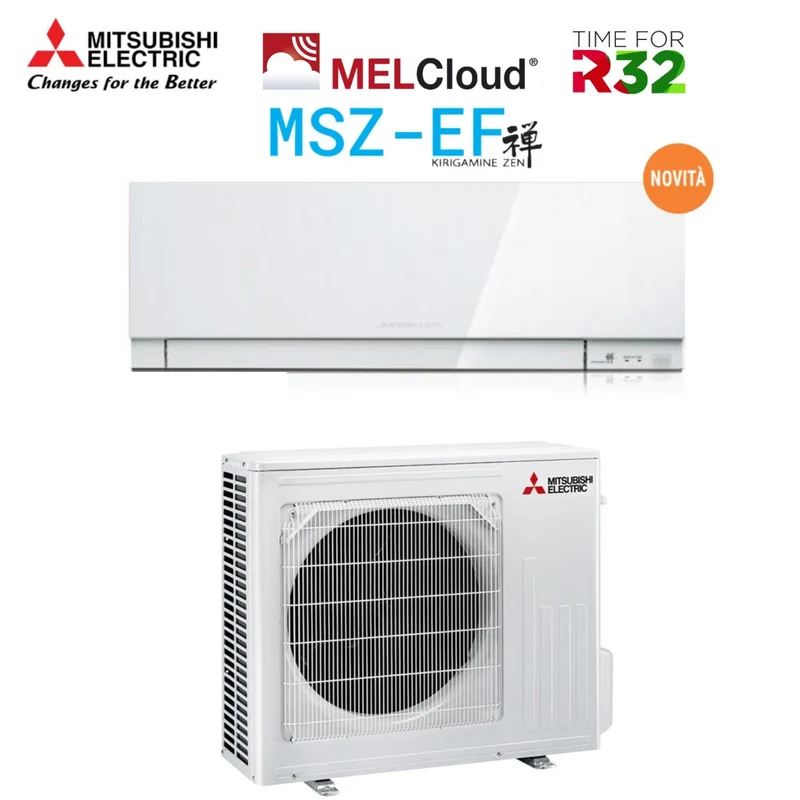 Condizionatore Mitsubishi Electric Kirigamine Zen White 18000 Btu MSZ-EF50VGKW R-32 Wi-Fi Integrato