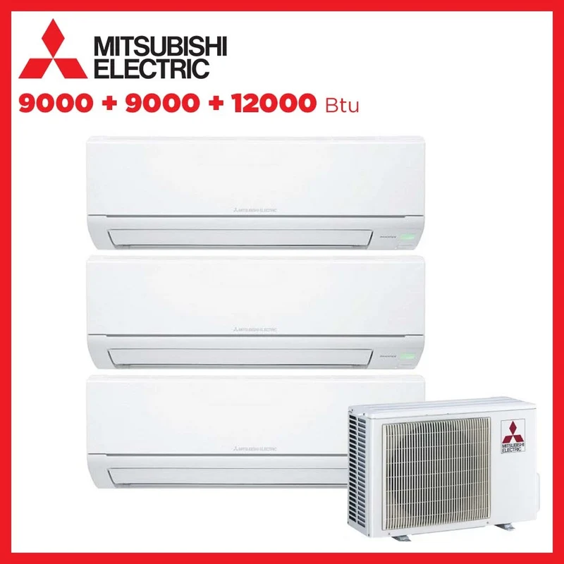 CLIMATIZZATORE CONDIZIONATORE MITSUBISHI ELECTRIC TRIAL SPLIT INVERTER serie DM 9+9+12 con MXZ-3DM50VA 9000+9000+12000
