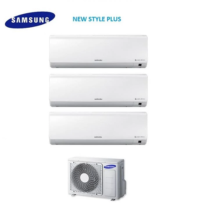 Climatizzatore Condizionatore Samsung Trial Split Inverter serie NEW STYLE PLUS 12+12+12 con AJ068MCJ R-410 12000+12000+12000