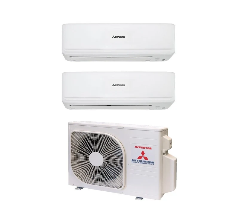 Climatizzatore Condizionatore Mitsubishi Heavy Industries DualSplit Inverter Serie Kireia Smart (SKM) 9+9 con SCM40ZS-S Gas R-32 Wi-Fi Optional