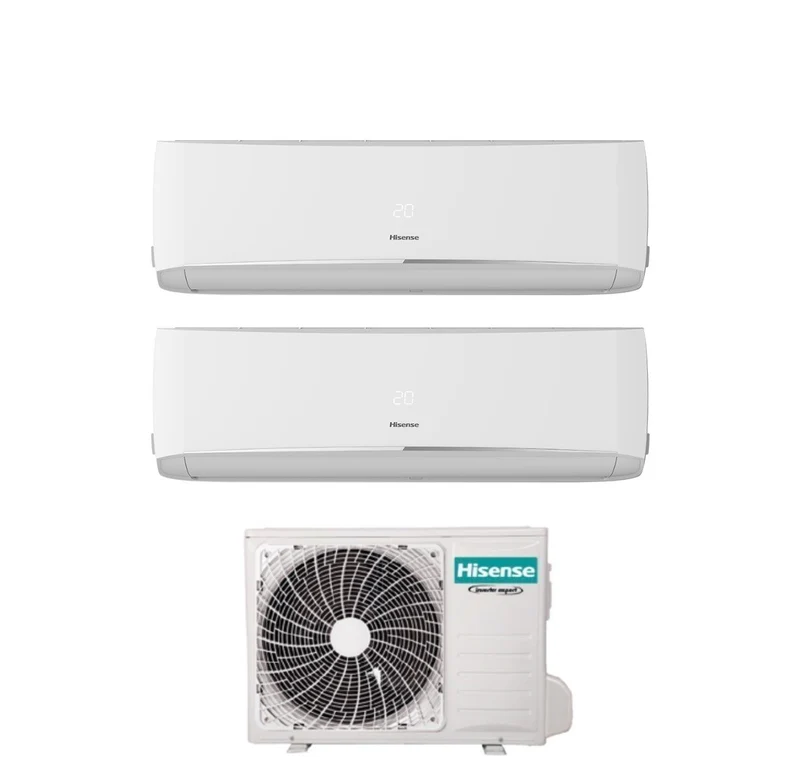 Climatizzatore Condizionatore Hisense Dual Split Inverter serie HALO 9+9 con 2AMW52U4RXC R-32 Wi-Fi Integrato 9000+9000