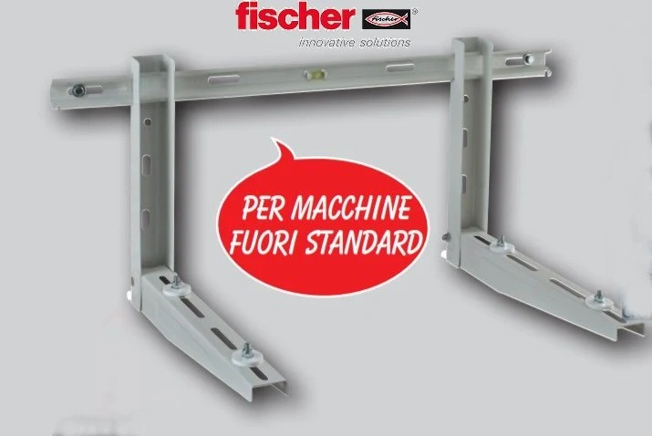 Staffa Supporto Rinforzata FISCHER per Condizionatori Climatizzatori per macchine fuori standard KLIMA STRONG 560x400x800