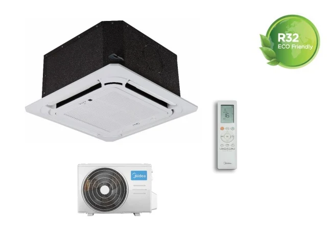 Condizionatore Midea Cassetta 4 Vie 12000 btu MCA3U-12HRFNX 57x57 A++ Wi-Fi Optional