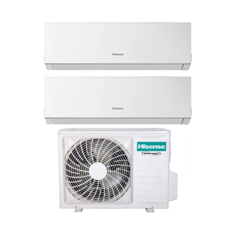 Climatizzatore Condizionatore Hisense Dual Split Inverter serie NEW COMFORT 12+12 con 3AMW72U4RFA R-32 Wi-Fi Optional 12000+12000