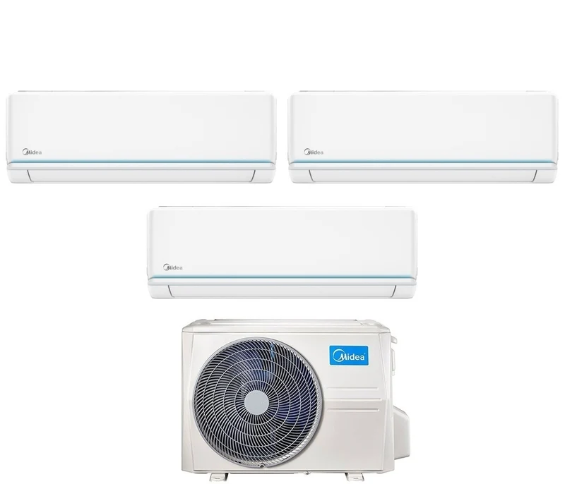 Condizionatore Trial Split Midea Evolution 9+9+12 con M4OE-28HFN8-Q R-32 Wi-Fi Integrato
