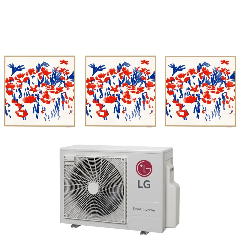 Condizionatore LG Trial Split Inverter serie ARTCOOL GALLERY PHOTO 9+9+12 con MU3R21 R-32 Wi-Fi Integrato 9000+9000+12000