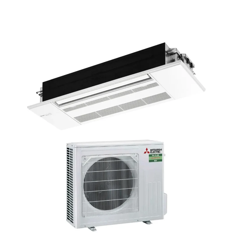 Climatizzatore Condizionatore Mitsubishi Electric Inverter Cassetta 1 via 18000 Btu MLZ-KP50VG R-32 Wi-Fi Optional con Griglia e Telecomando di serie Incluso