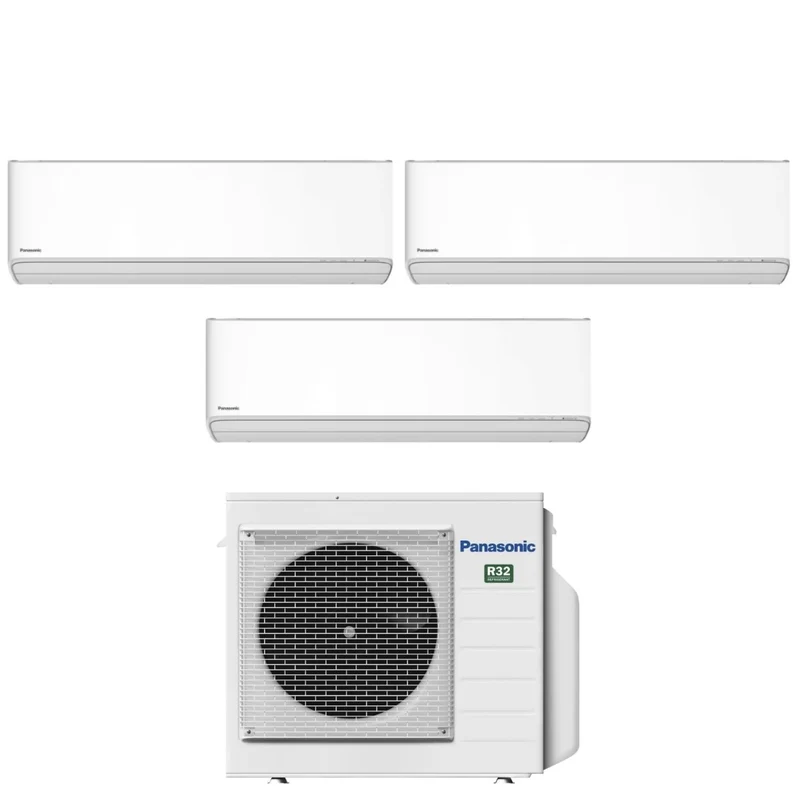 Condizionatore Trial Split Panasonic Etherea White 7+9+12 con CU-3Z52TBE R-32 Wi-Fi Integrato