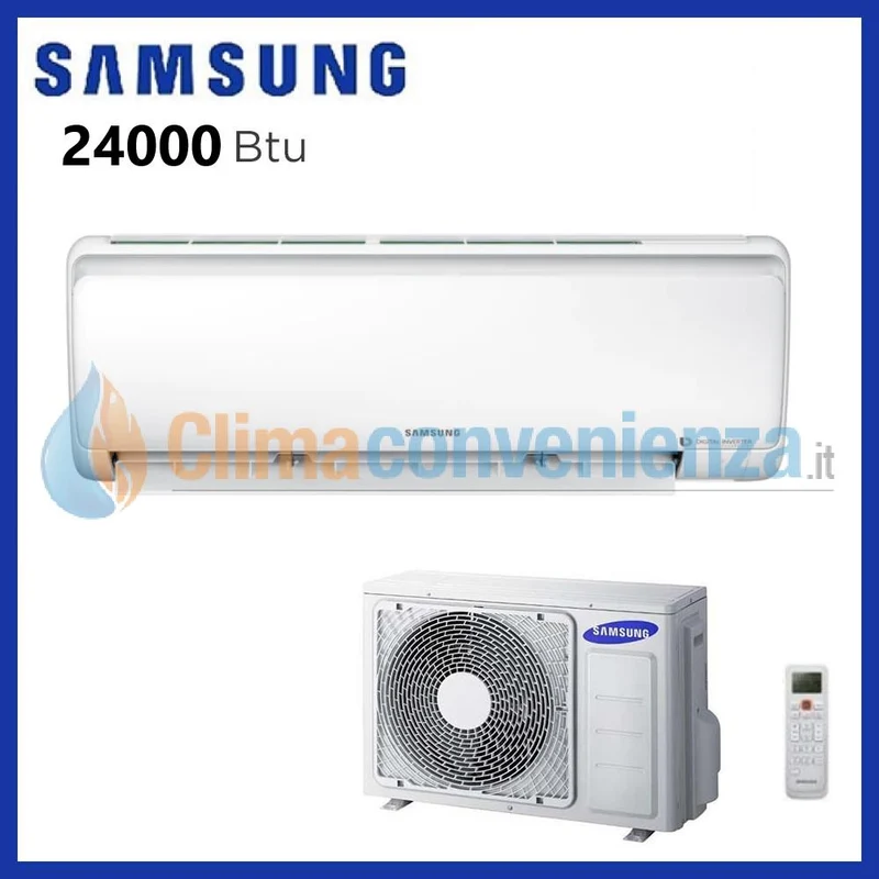 Climatizzatore Condizionatore Samsung Inverter serie MALDIVES QUANTUM 24000 BTU AR24NSFPEWQNEU R-410