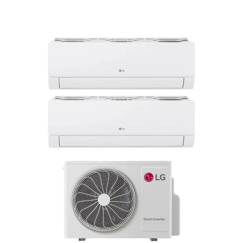 Climatizzatore Condizionatore LG Dual Split Inverter serie LIBERO SMART 7+12 con MU2RW15 R-32 Wi-Fi Integrato 7000+12000