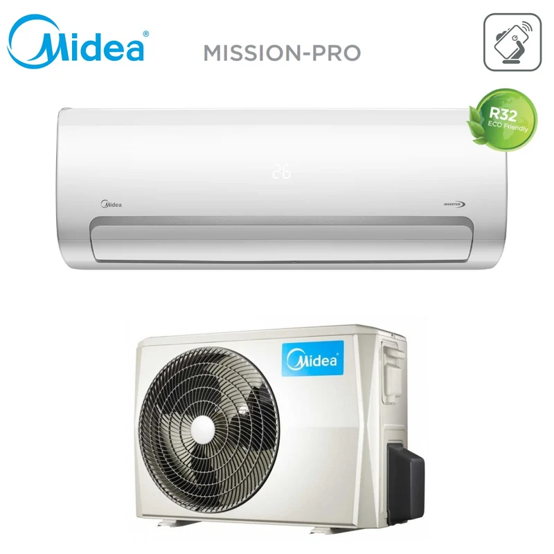 Climatizzatore Condizionatore Midea Inverter serie MISSION PRO 70 24000 Btu MSMBDU-24HRFN8 R-32 Wi-Fi Optional